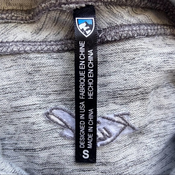 Kuhl Pullover Sweatshirt Cowl Neck Long Sleeve Light Grey Size Small - Picture 7 of 7